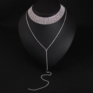 Gorgeous New Crystal choker Hanging Necklace